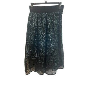 NECESSARY OBJECTS Ady Gluck-Frankel Women's XS/Small Sequin Skirt Y2K Pull On
